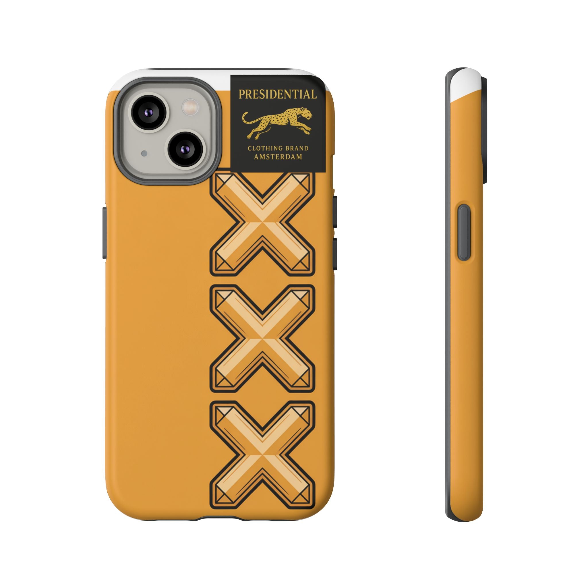 Amsterdam XXX Gold Tough Phone Case – Presidential Lion Design