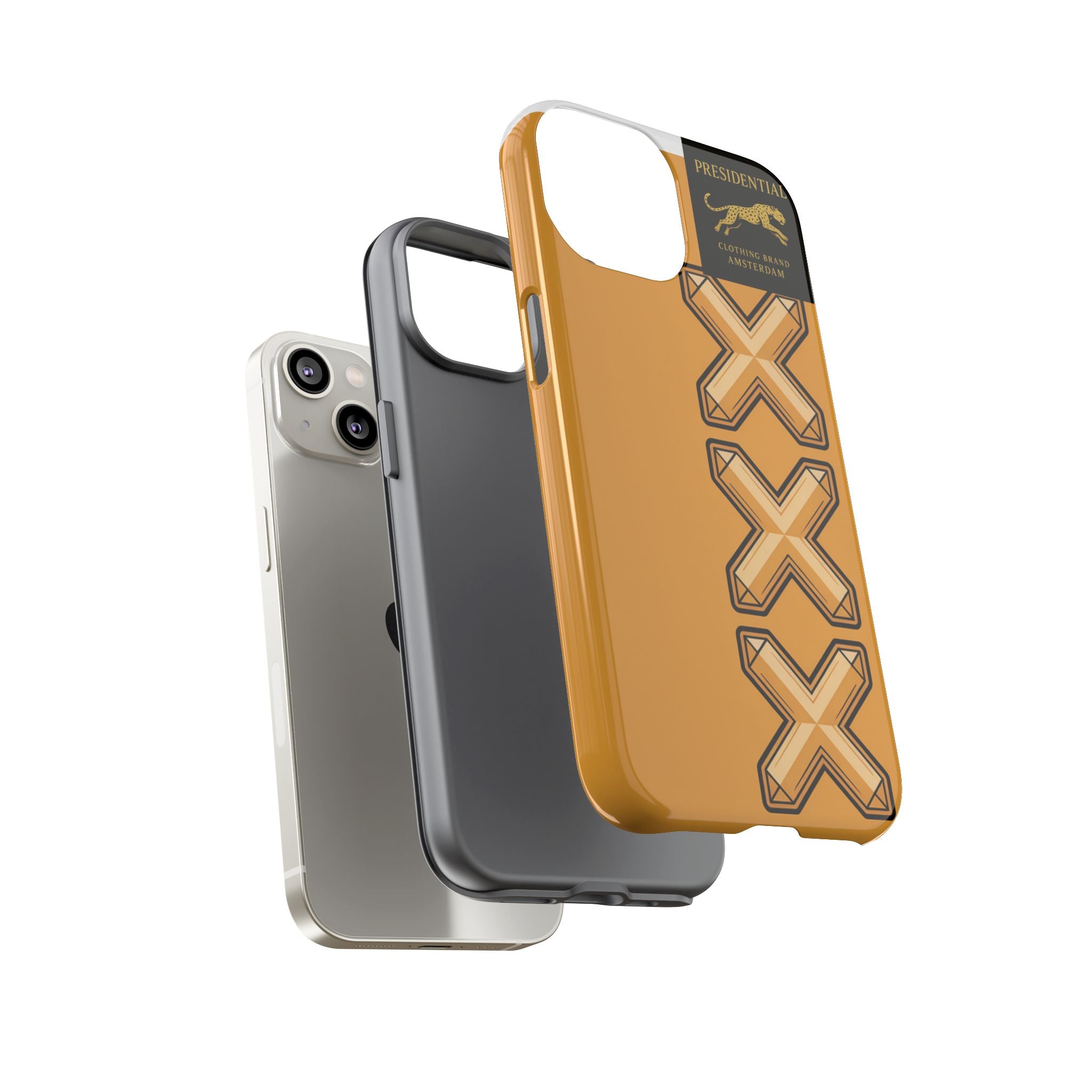 Amsterdam XXX Gold Tough Phone Case – Presidential Lion Design