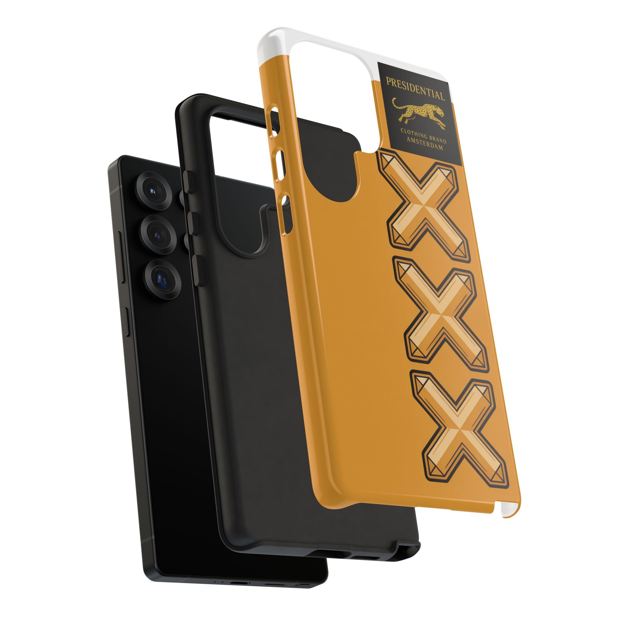 Amsterdam XXX Gold Tough Phone Case – Presidential Lion Design