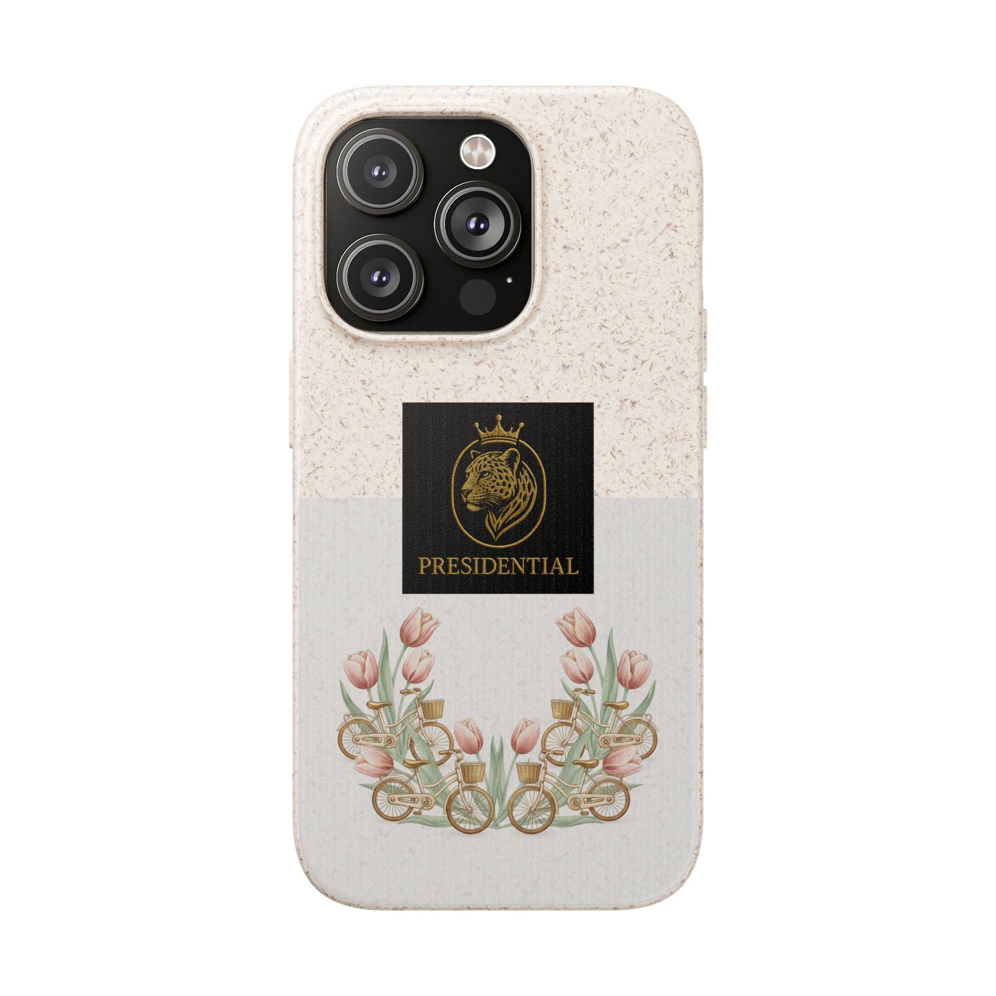 Biodegradable Phone Case — Presidential Lion Crest with Floral Wreath