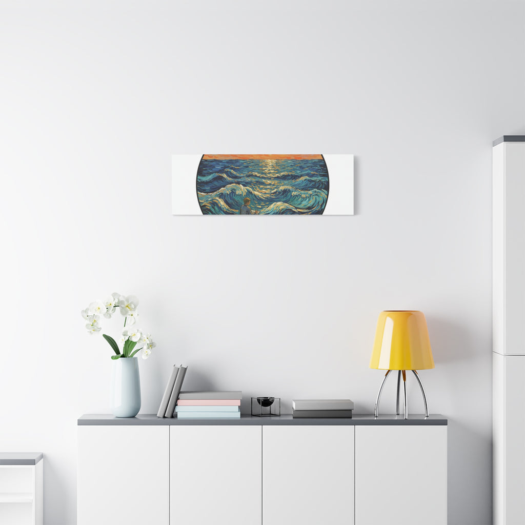Presidential Sunset Figure Canvas — Ocean Edition
