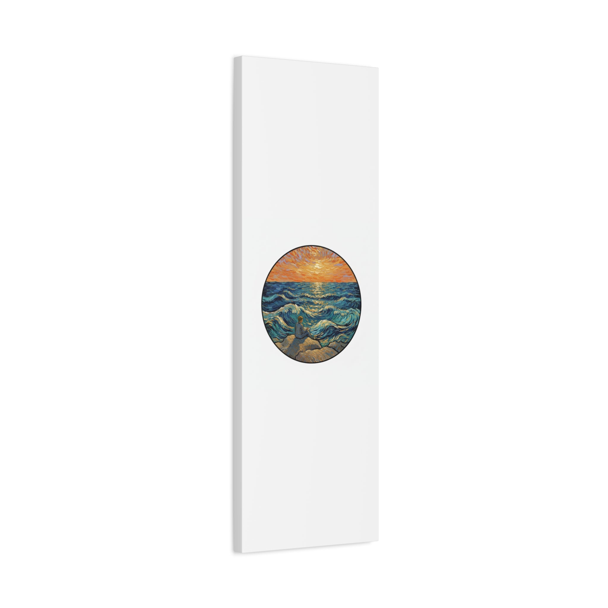 Presidential Sunset Figure Canvas — Ocean Edition