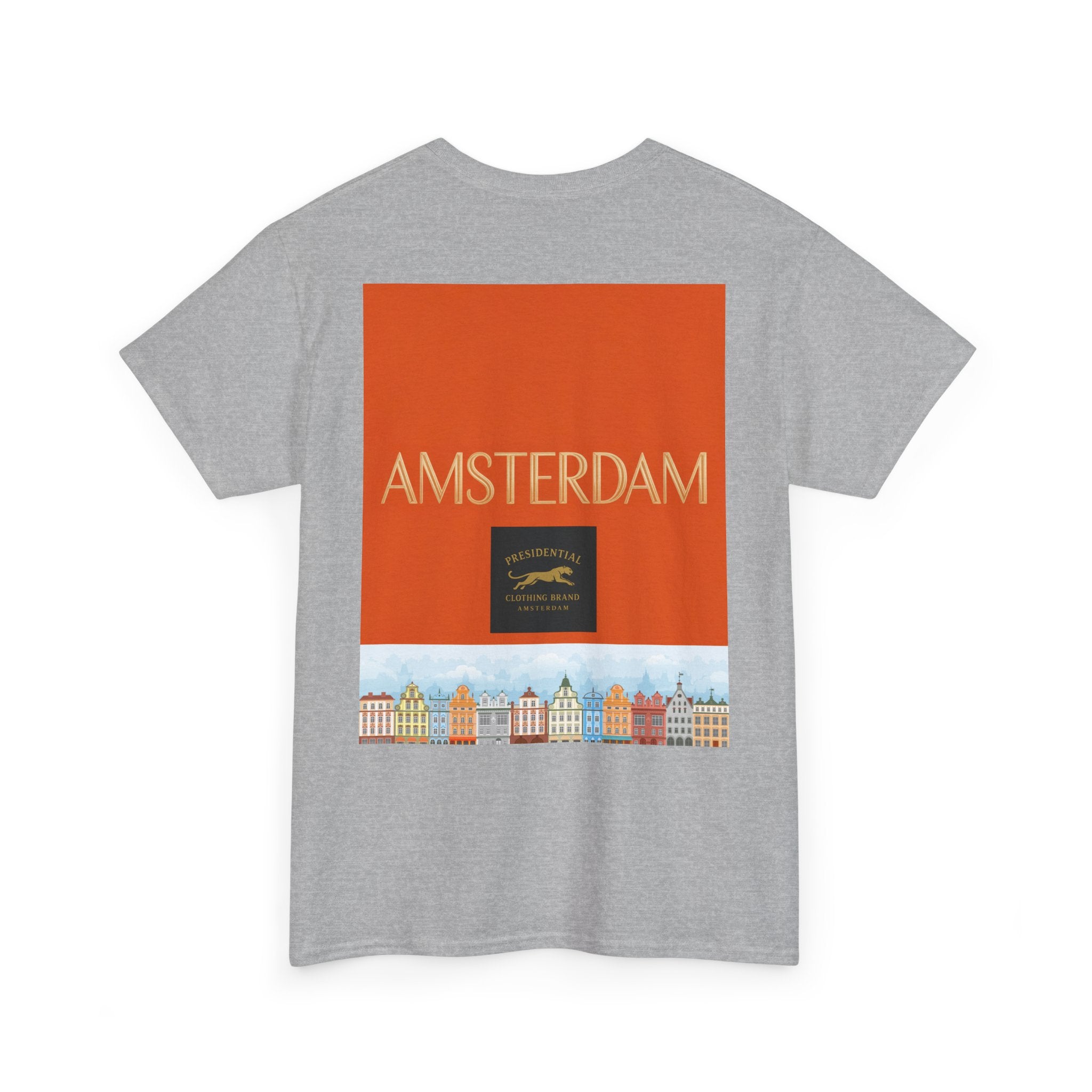 Amsterdam Tulip Graphic Tee — Vintage Cityscape Travel T‑Shirt