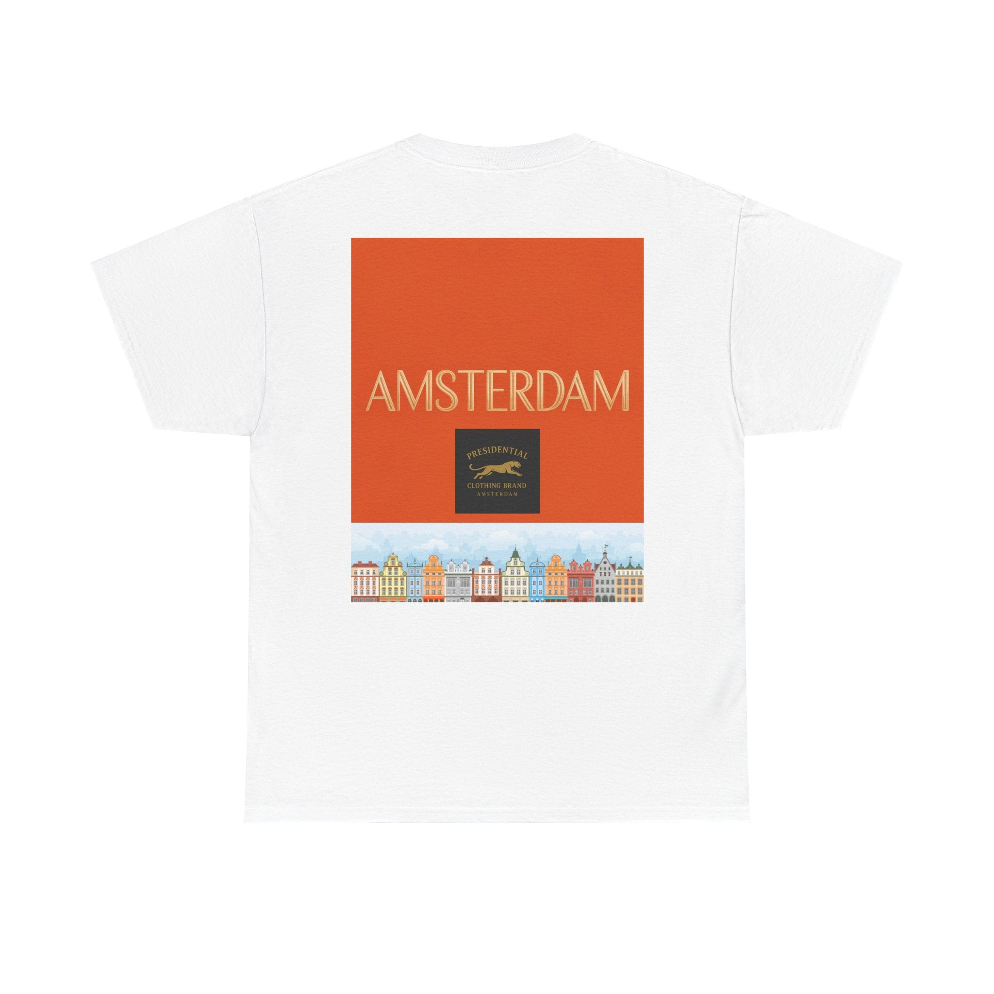 Amsterdam Tulip Graphic Tee — Vintage Cityscape Travel T‑Shirt