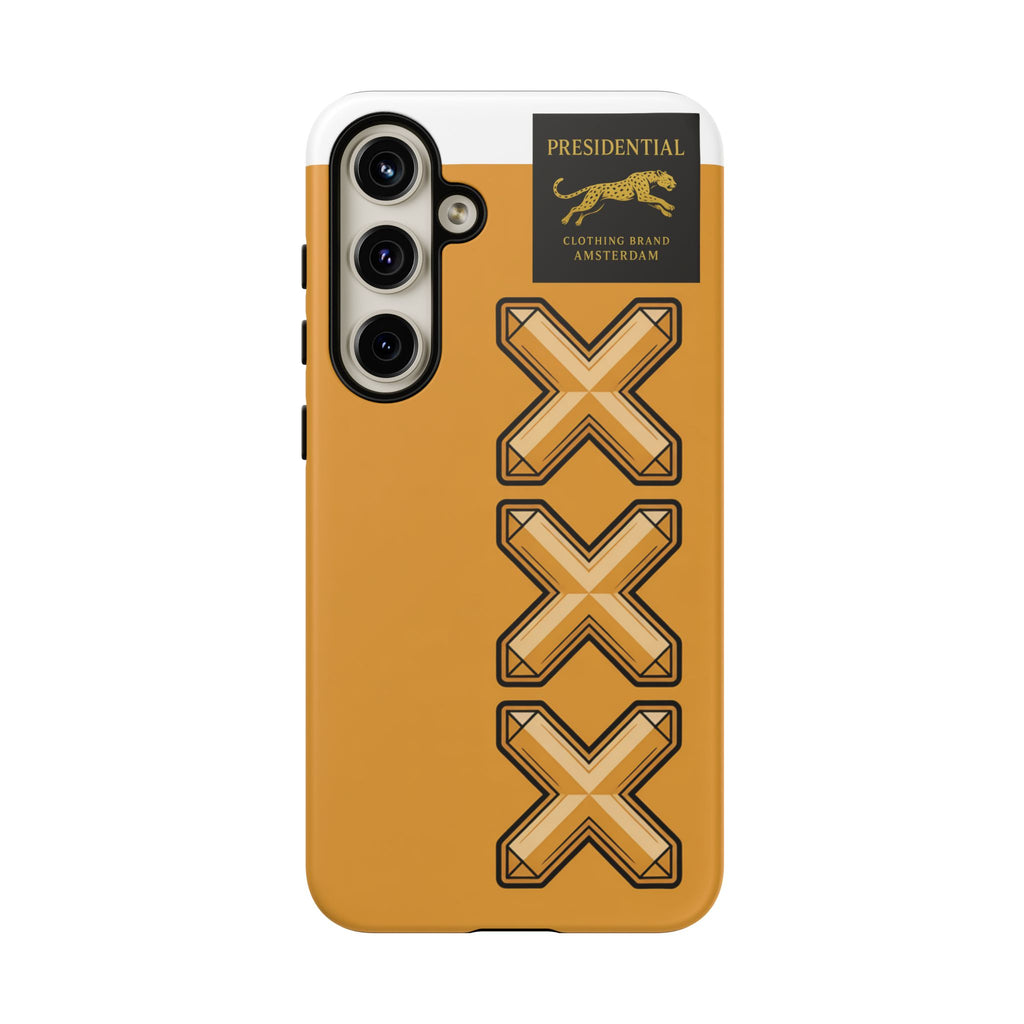 Amsterdam XXX Gold Tough Phone Case – Presidential Lion Design