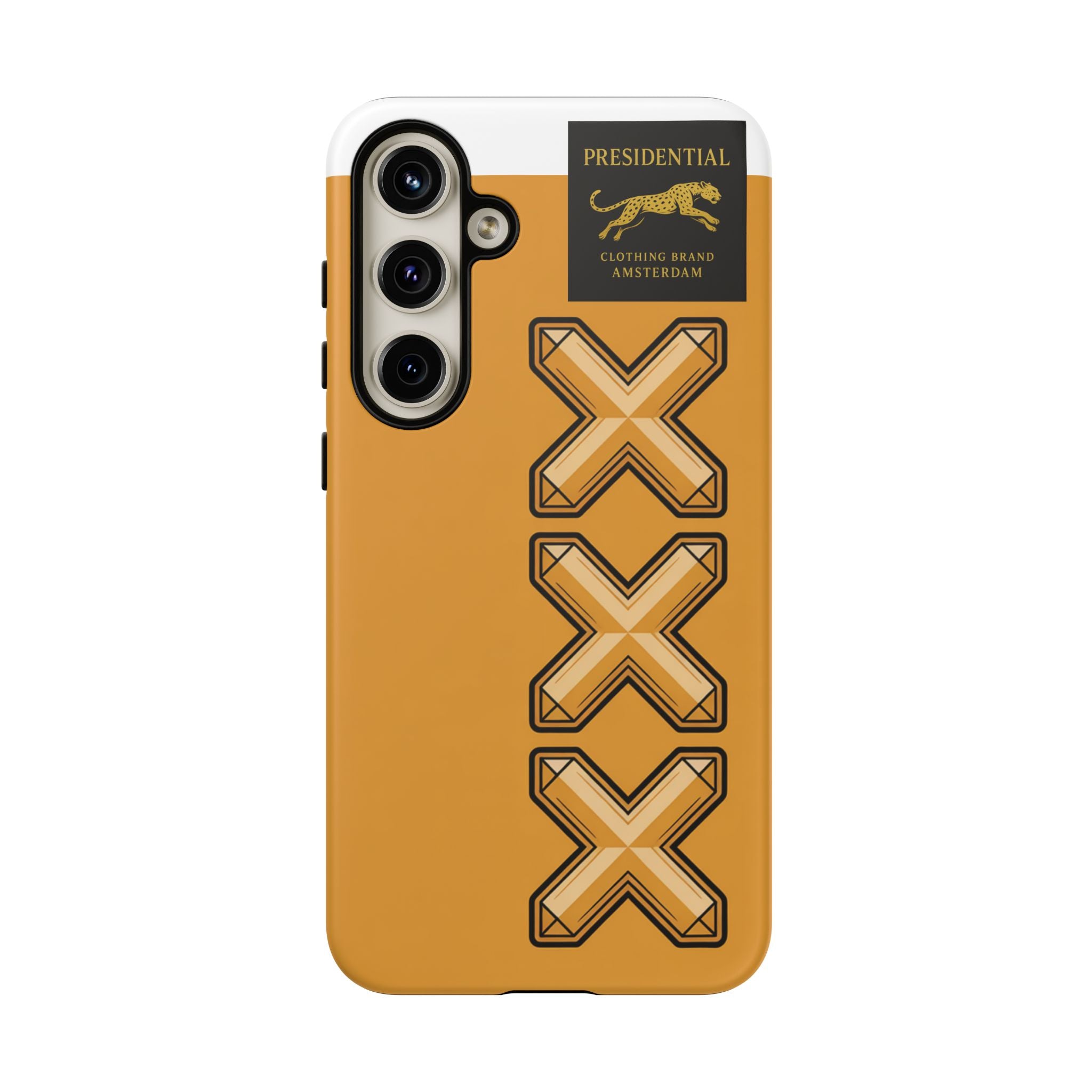 Amsterdam XXX Gold Tough Phone Case – Presidential Lion Design