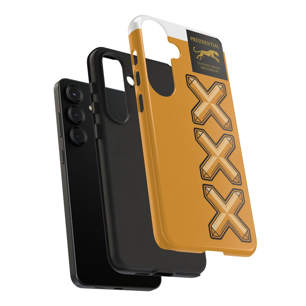 Amsterdam XXX Gold Tough Phone Case – Presidential Lion Design