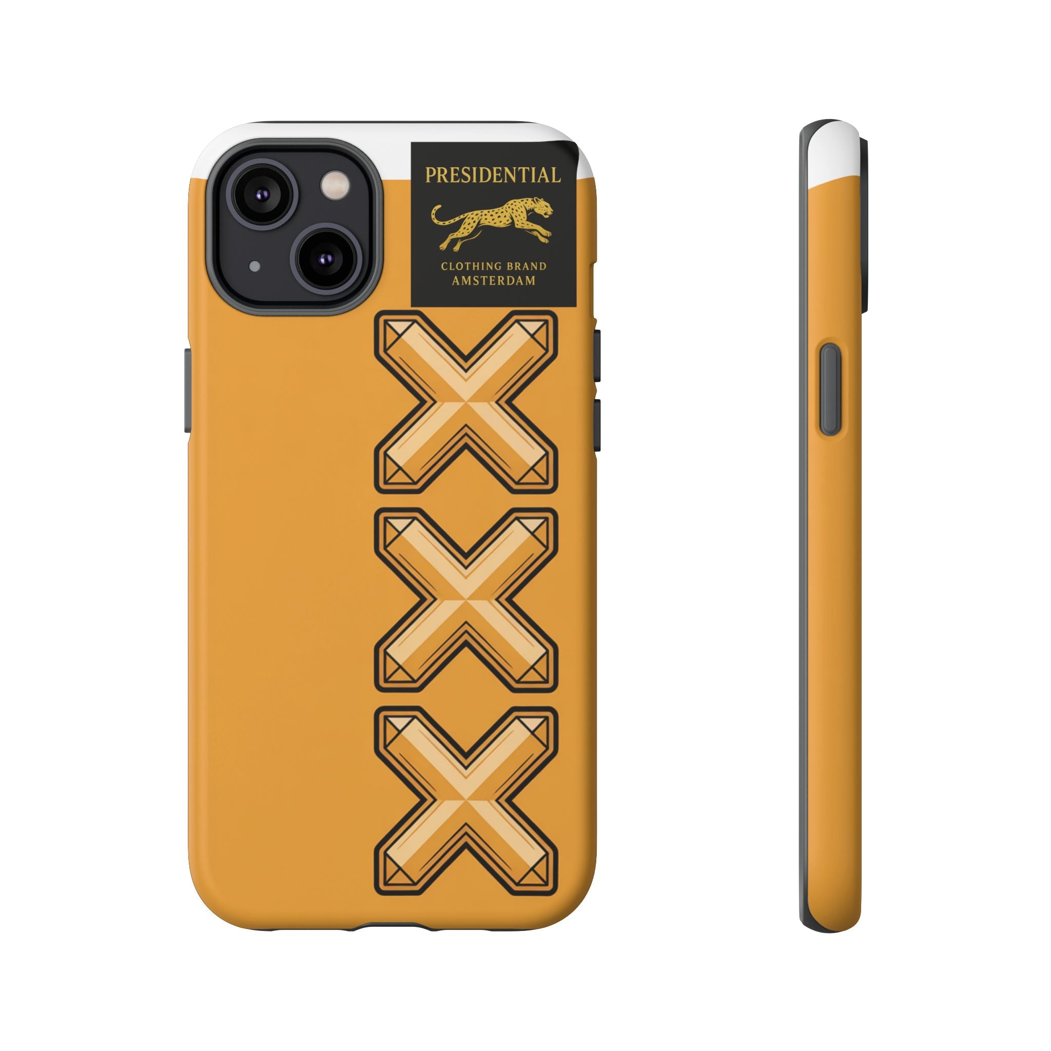 Amsterdam XXX Gold Tough Phone Case – Presidential Lion Design