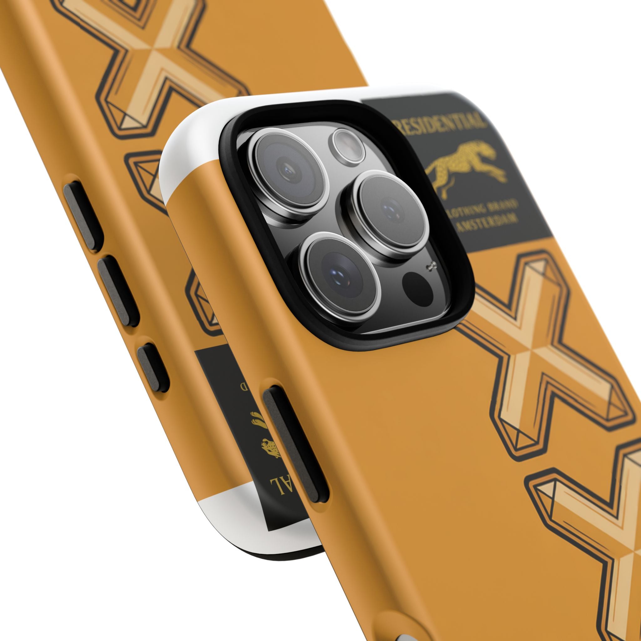 Amsterdam XXX Gold Tough Phone Case – Presidential Lion Design