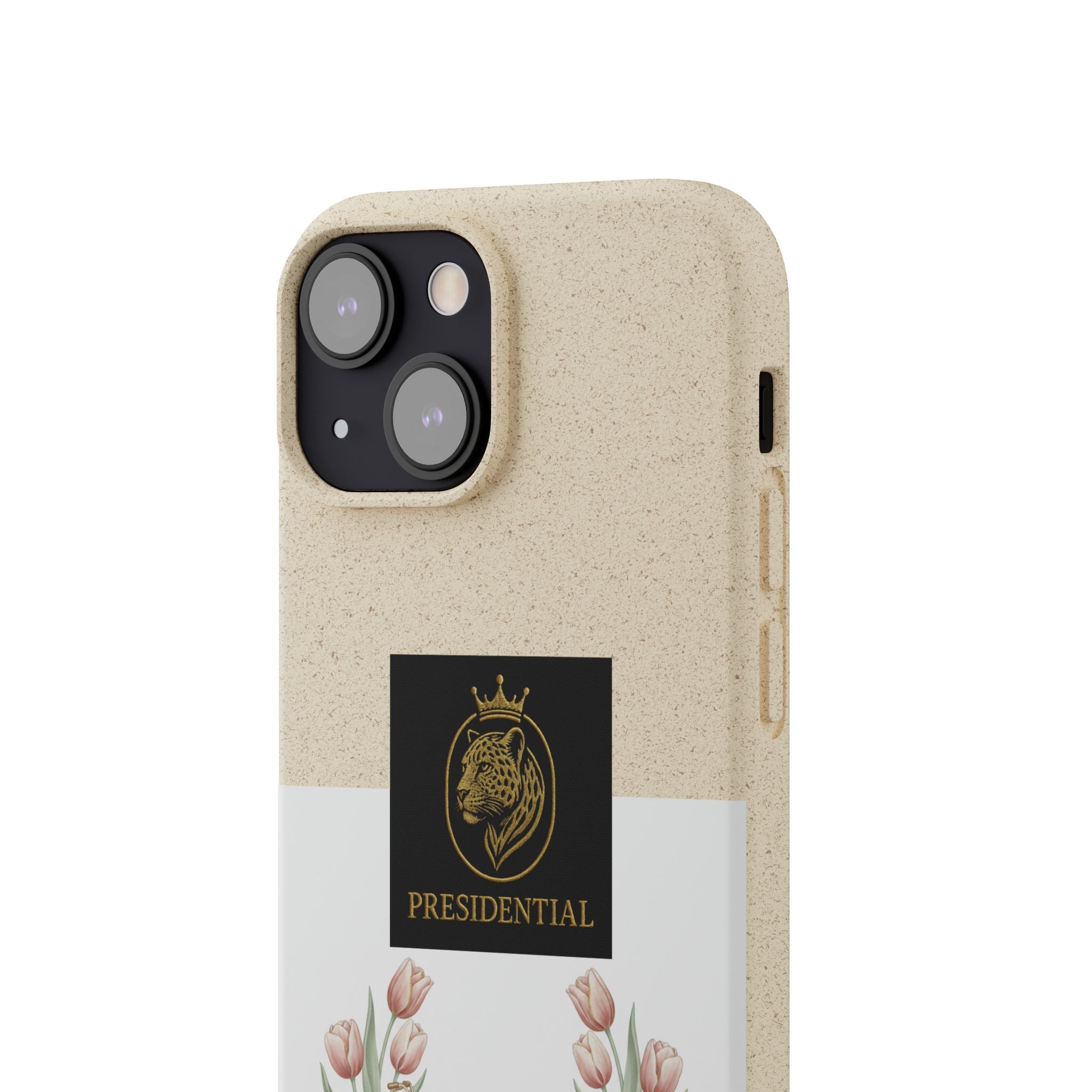 Biodegradable Phone Case — Presidential Lion Crest with Floral Wreath