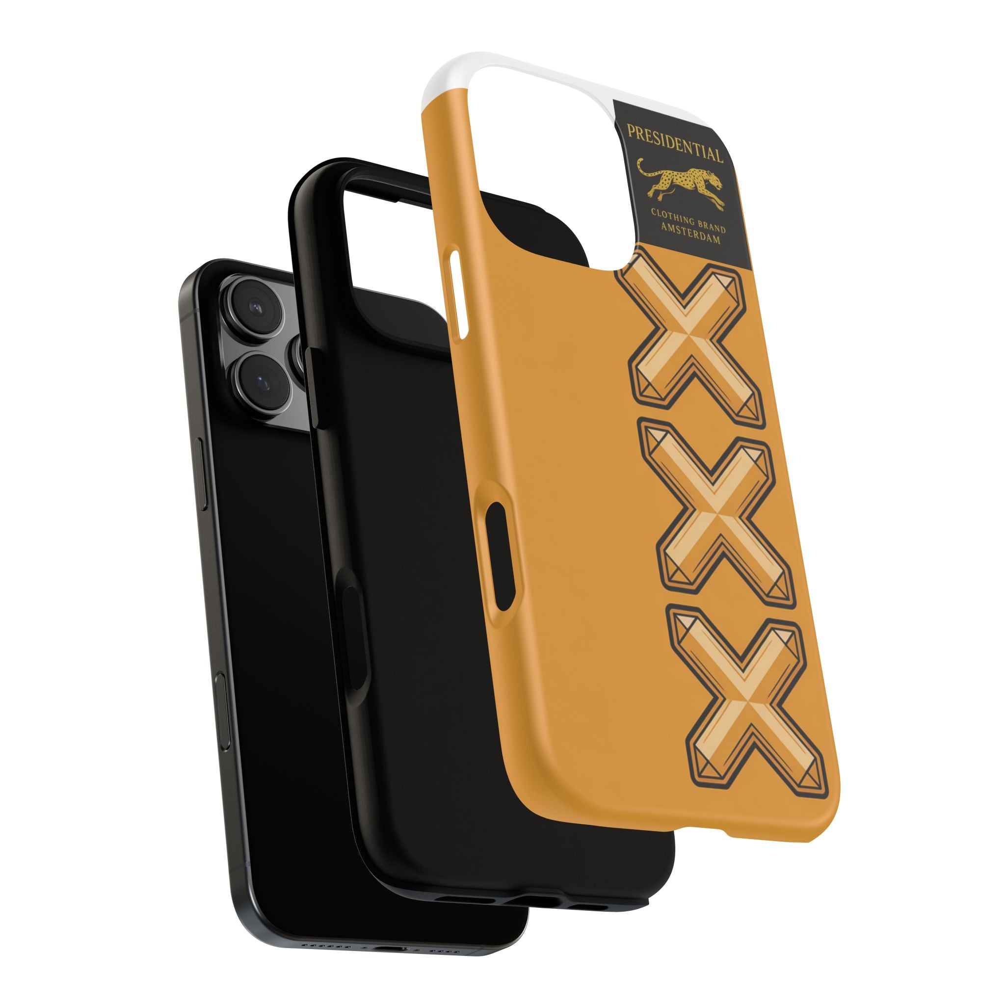 Amsterdam XXX Gold Tough Phone Case – Presidential Lion Design