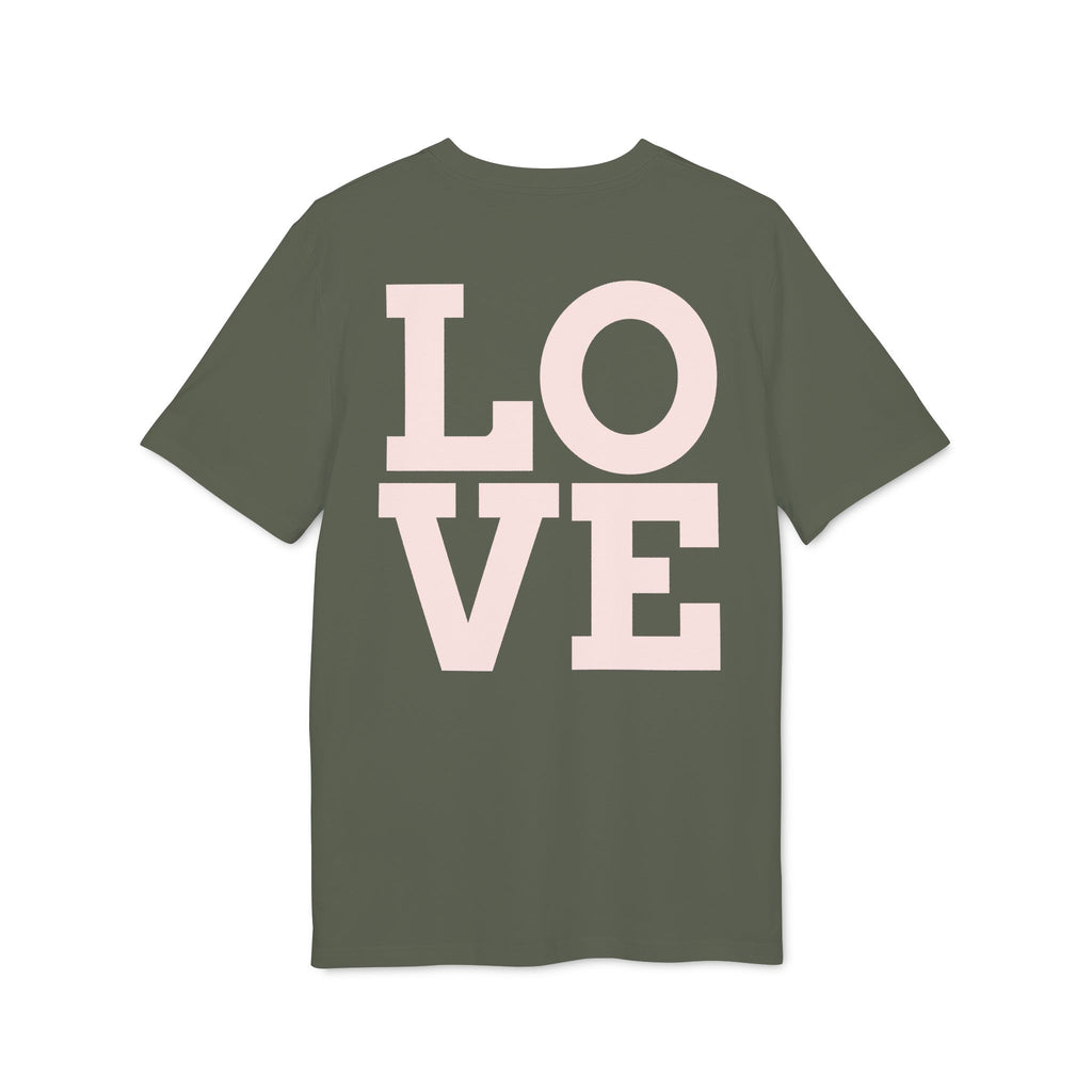 Daisy Love Graphic T-Shirt — Pink Floral Front Daisy with 'LOVE' Back Print