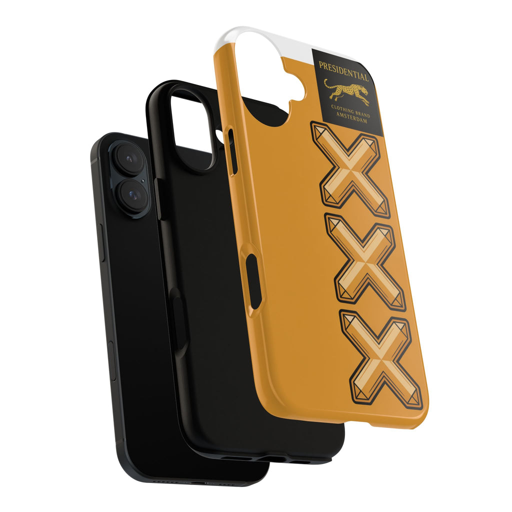 Amsterdam XXX Gold Tough Phone Case – Presidential Lion Design
