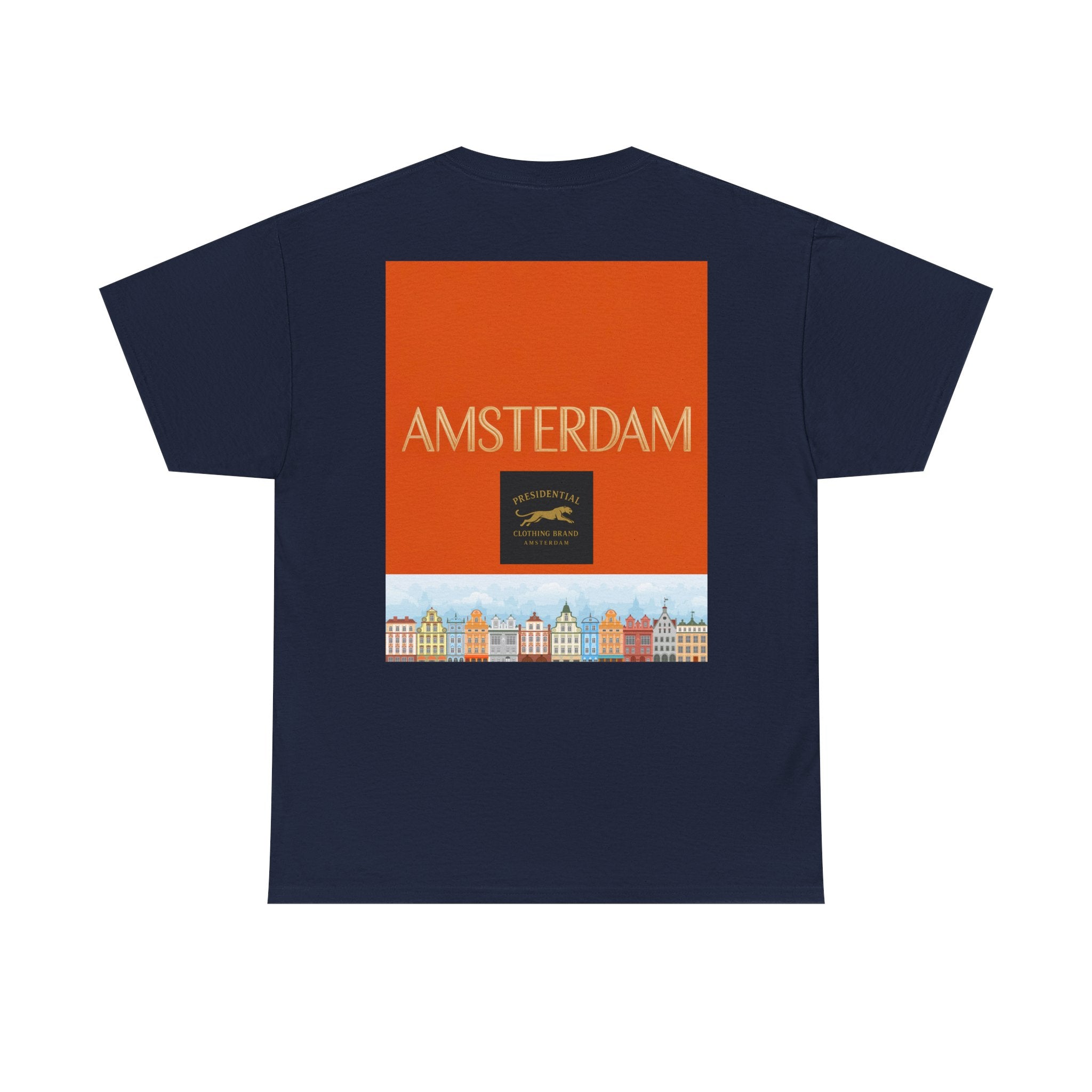 Amsterdam Tulip Graphic Tee — Vintage Cityscape Travel T‑Shirt
