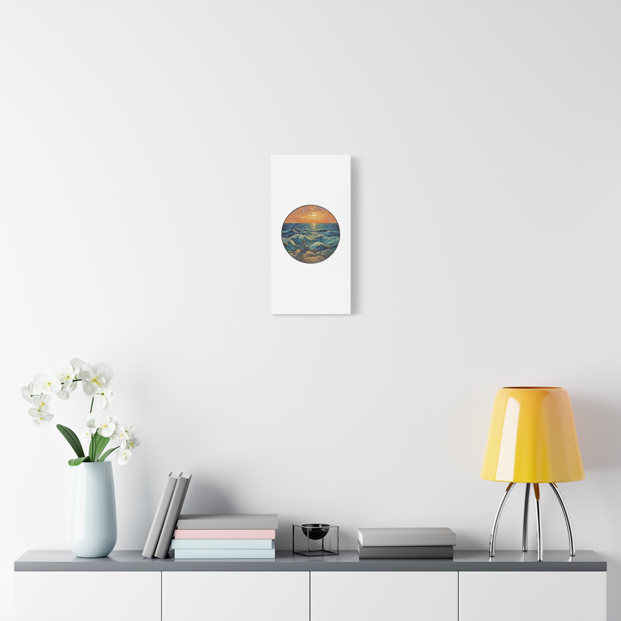 Presidential Sunset Figure Canvas — Ocean Edition