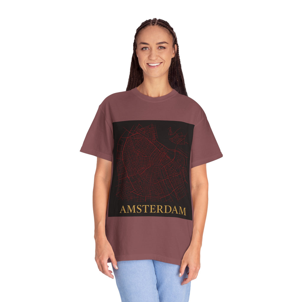 Amsterdam Map & Lemon Bike T-Shirt