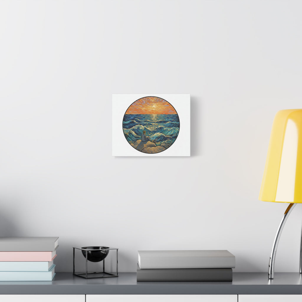 Presidential Sunset Figure Canvas — Ocean Edition