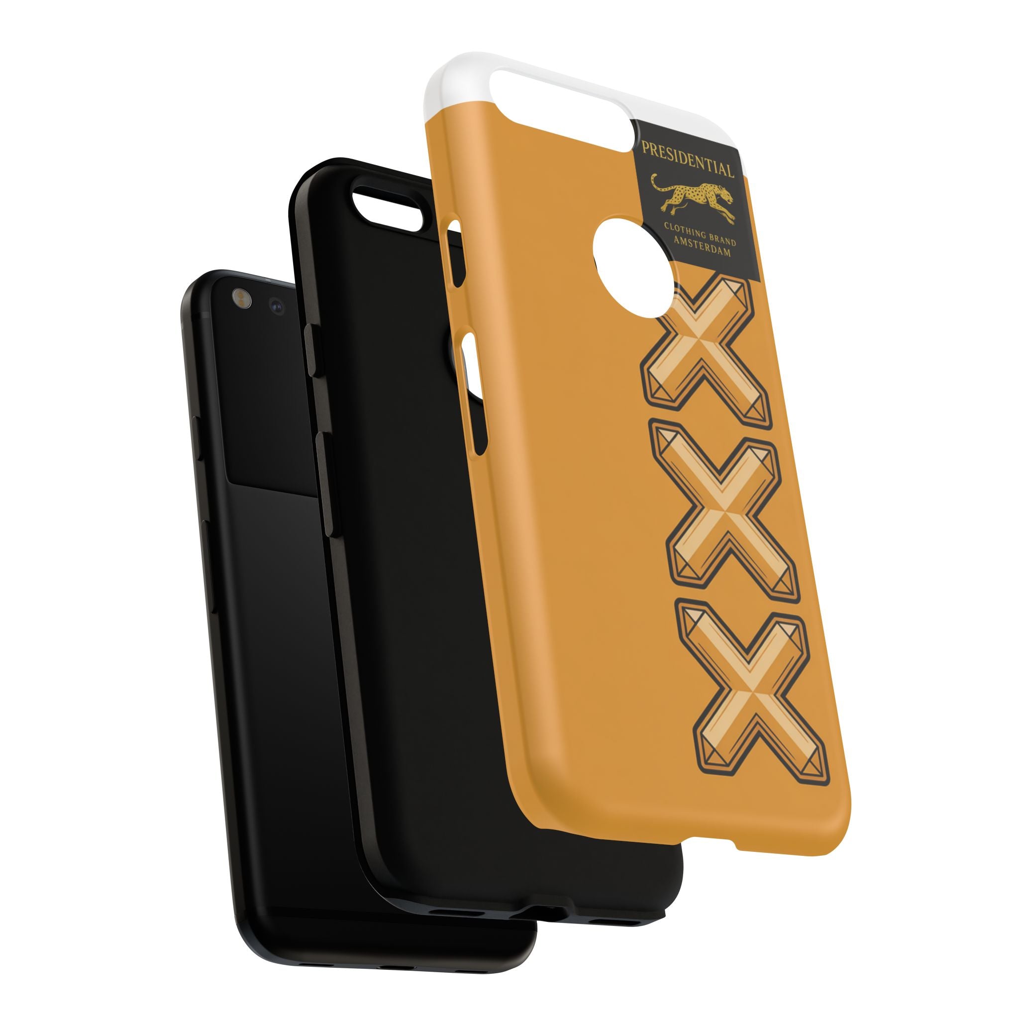 Amsterdam XXX Gold Tough Phone Case – Presidential Lion Design