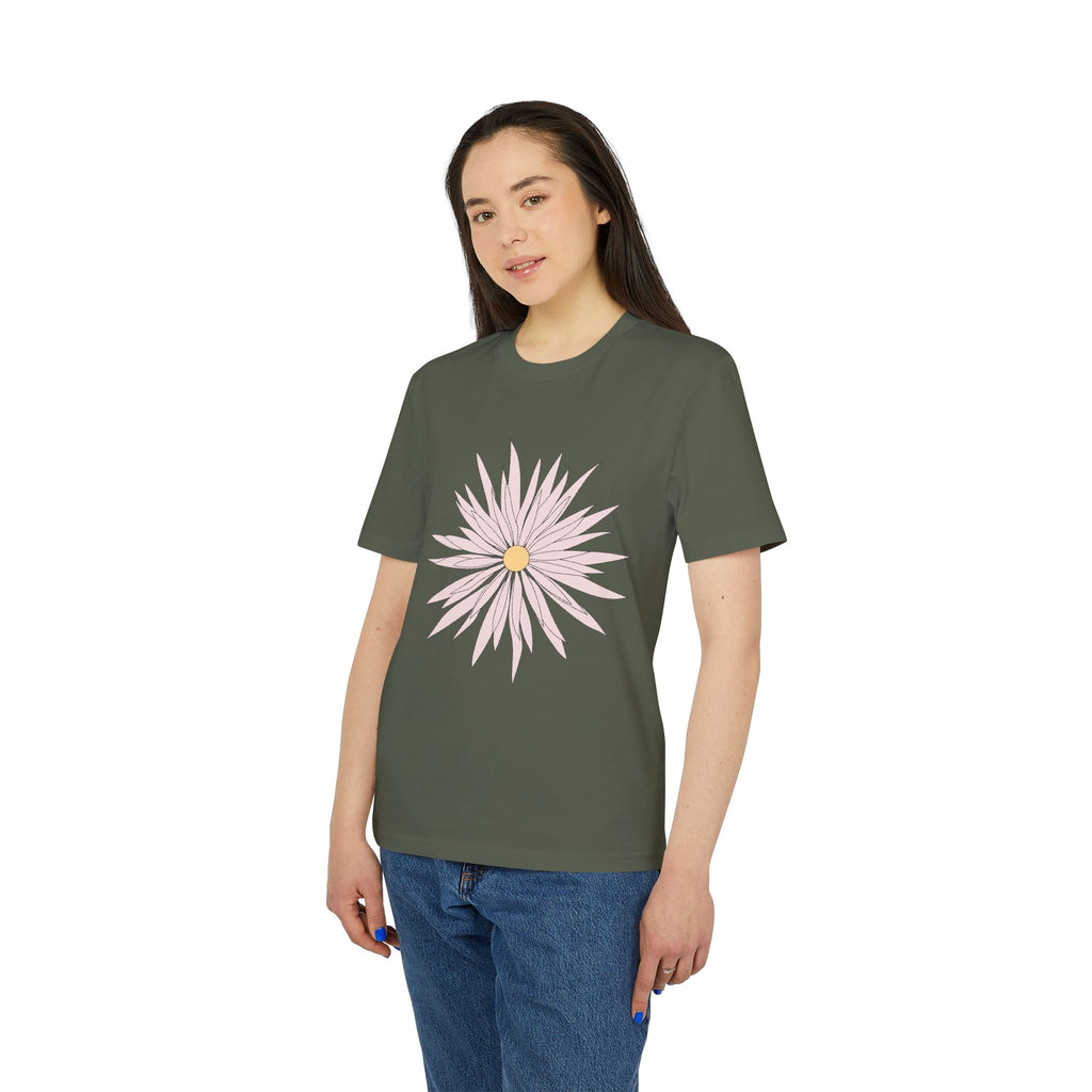 Daisy Love Graphic T-Shirt — Pink Floral Front Daisy with 'LOVE' Back Print