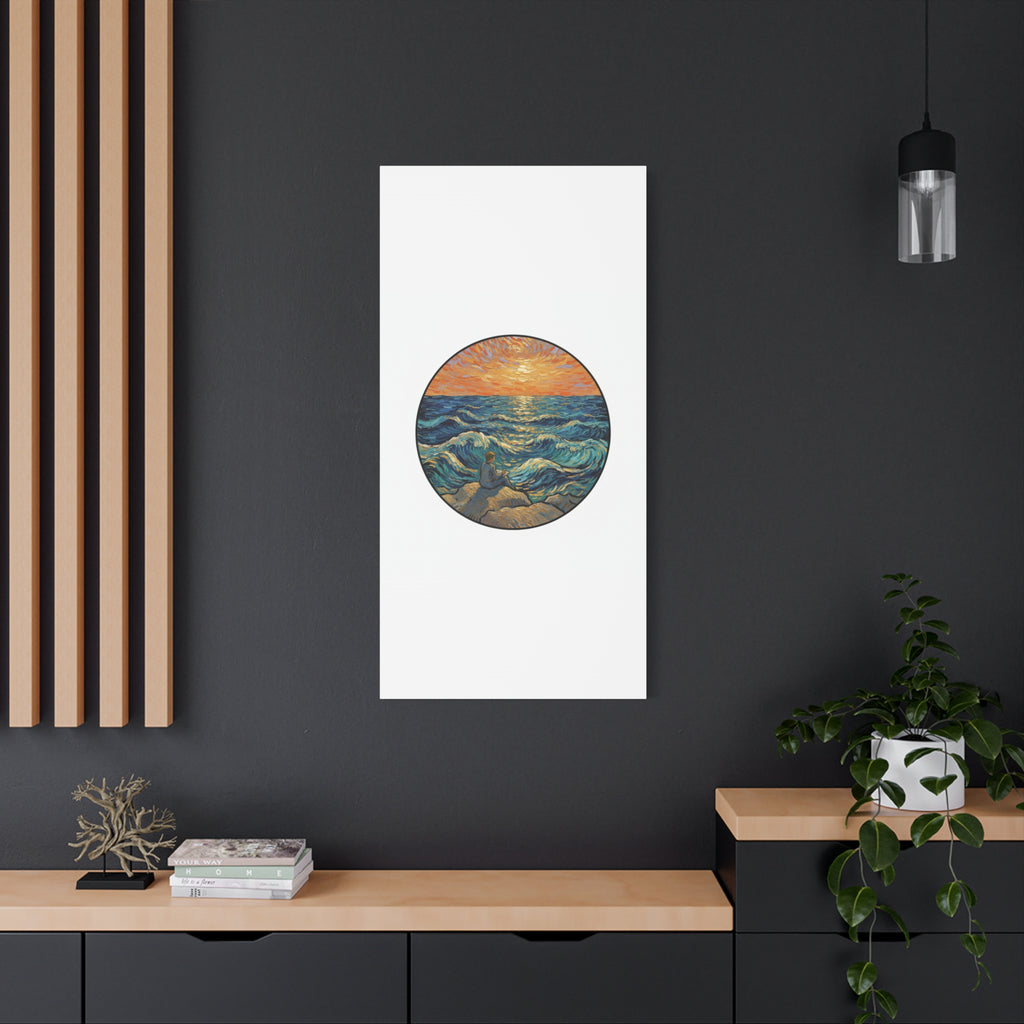 Presidential Sunset Figure Canvas — Ocean Edition