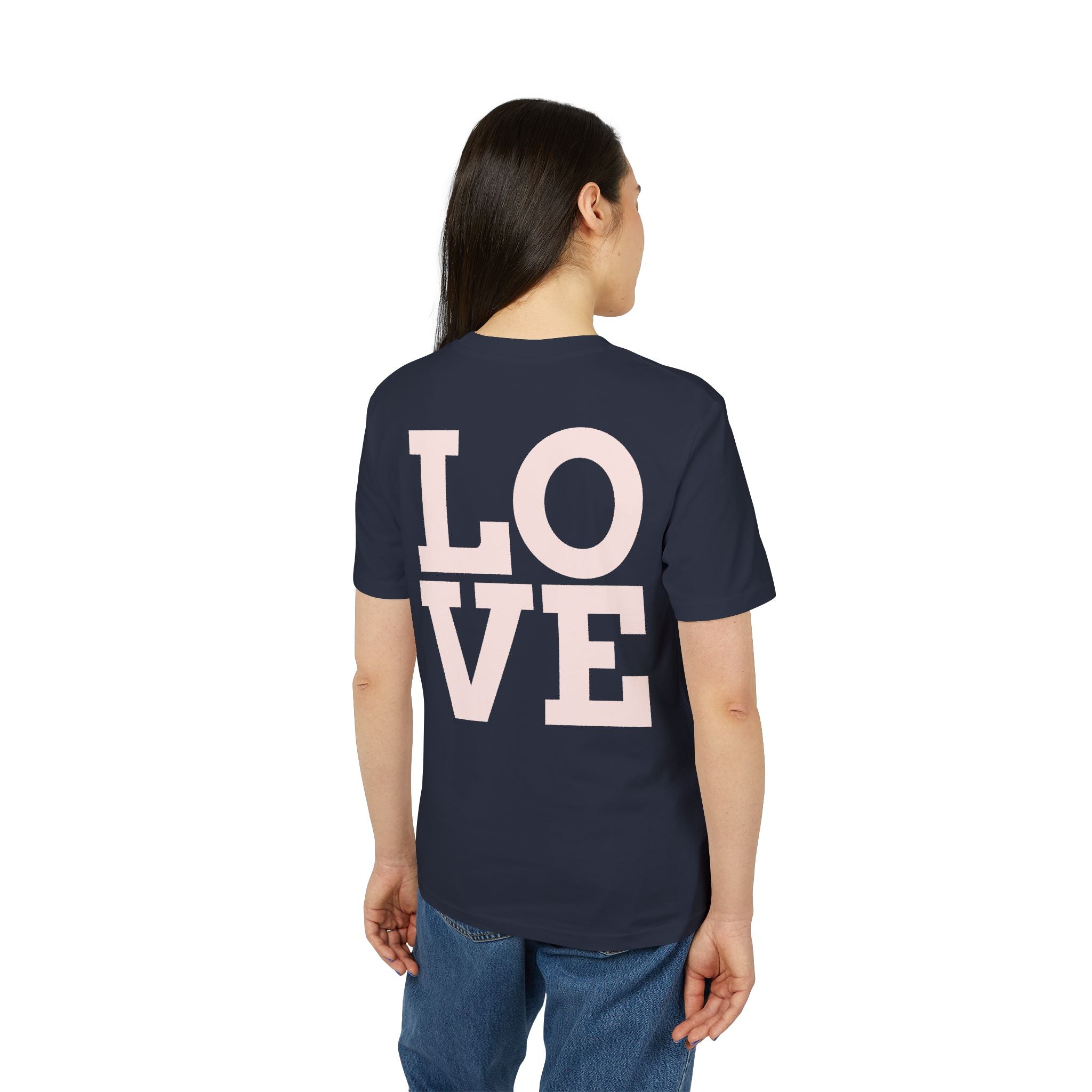 Daisy Love Graphic T-Shirt — Pink Floral Front Daisy with 'LOVE' Back Print