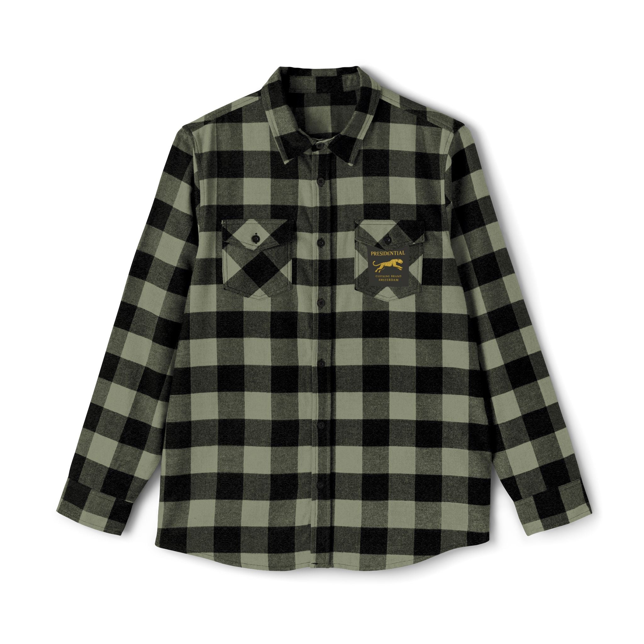 Buffalo Plaid Flannel Shirt — Classic Green & Black Lumberjack Button-Up