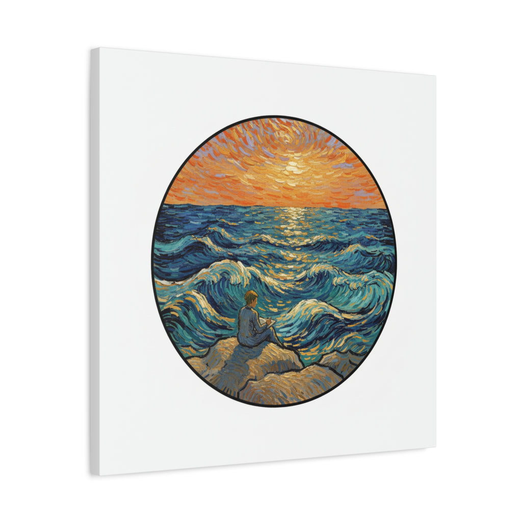 Presidential Sunset Figure Canvas — Ocean Edition