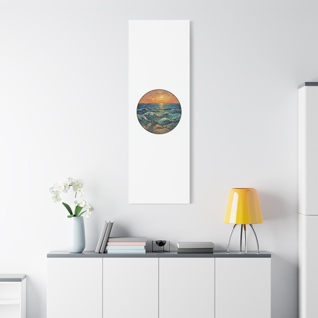 Presidential Sunset Figure Canvas — Ocean Edition