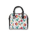 Tulip Parade Shoulder Handbag — Floral City Cycling Pattern