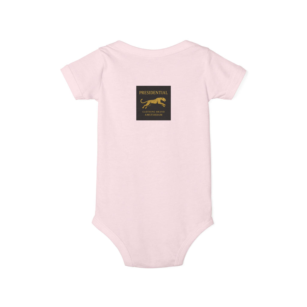 Infant One-Piece Bodysuit — 'Presidential' Gold Lion Logo Baby Bodysuit