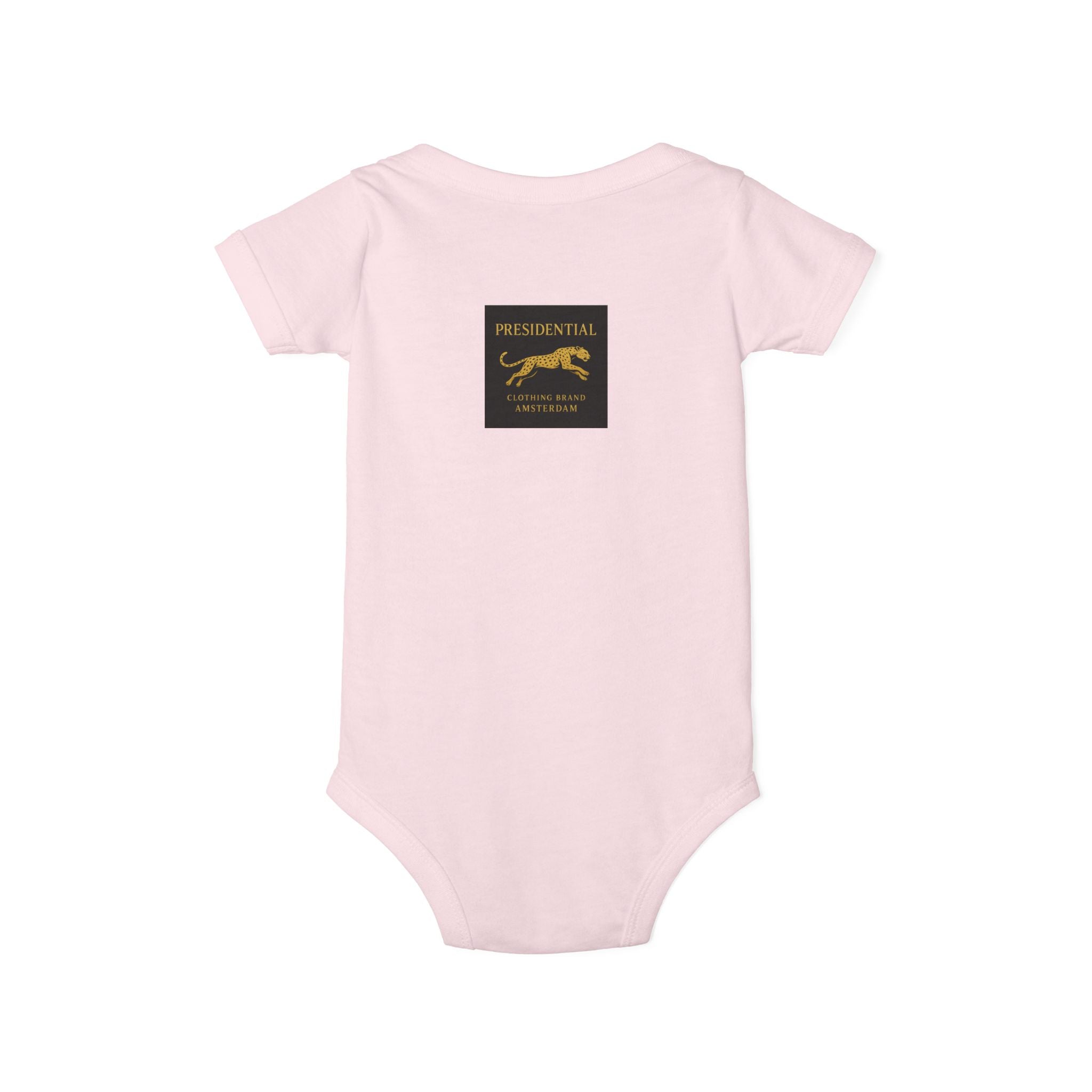 Infant One-Piece Bodysuit — 'Presidential' Gold Lion Logo Baby Bodysuit