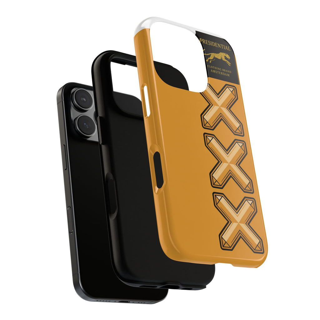 Amsterdam XXX Gold Tough Phone Case – Presidential Lion Design