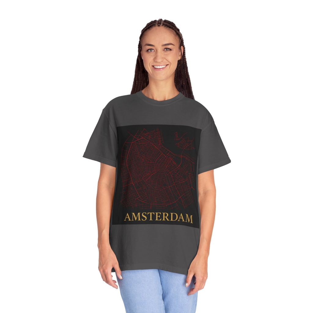 Amsterdam Map & Lemon Bike T-Shirt