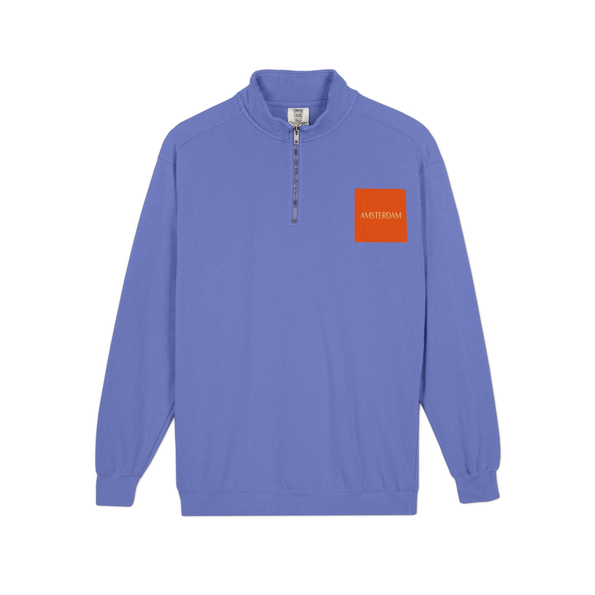 Quarter-Zip Sweatshirt — Night City 'Presidential' Graphic