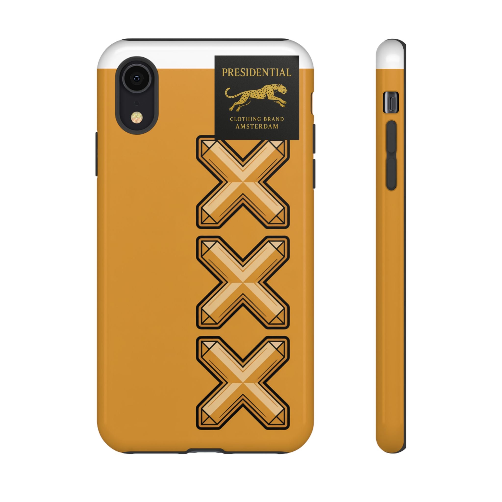 Amsterdam XXX Gold Tough Phone Case – Presidential Lion Design