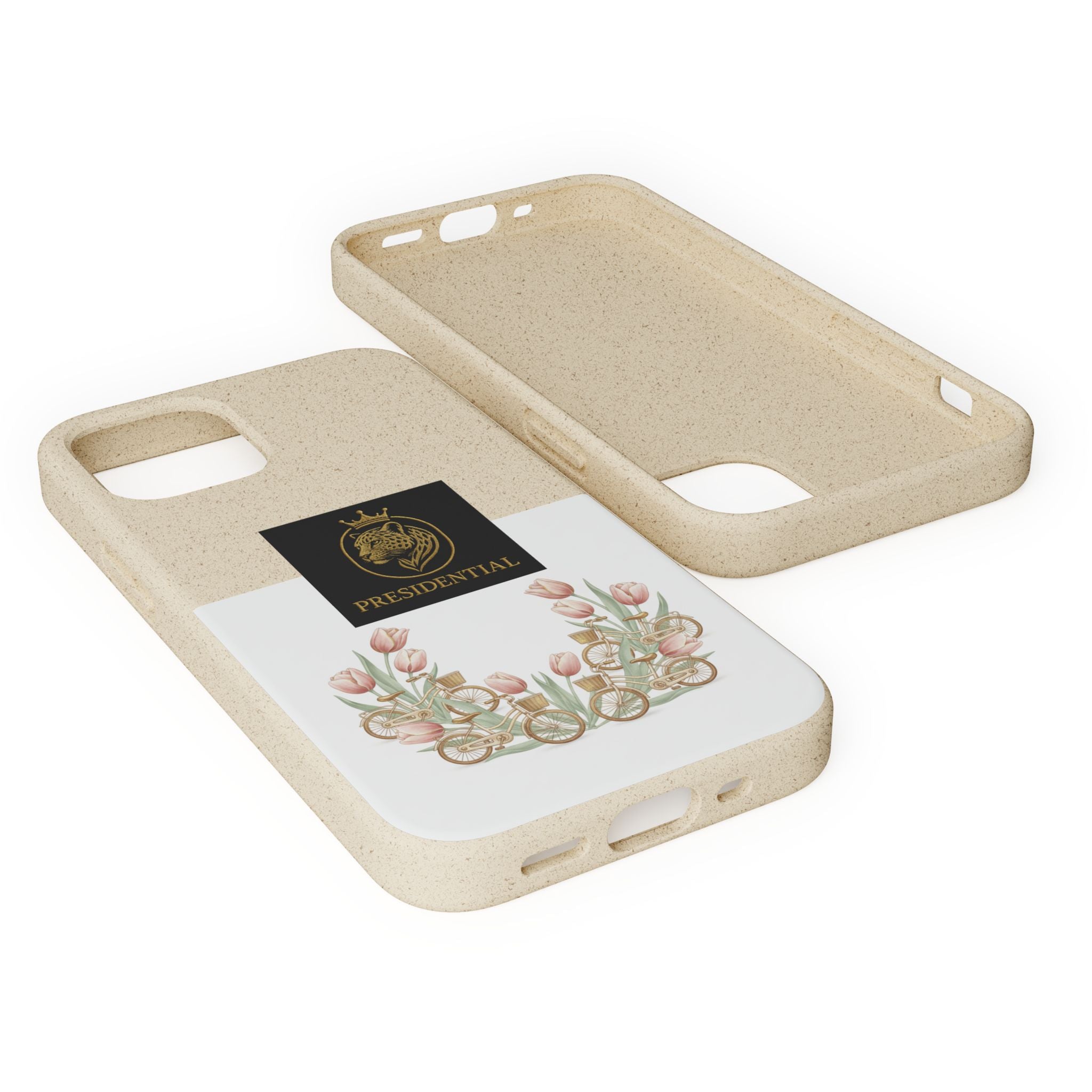 Biodegradable Phone Case — Presidential Lion Crest with Floral Wreath