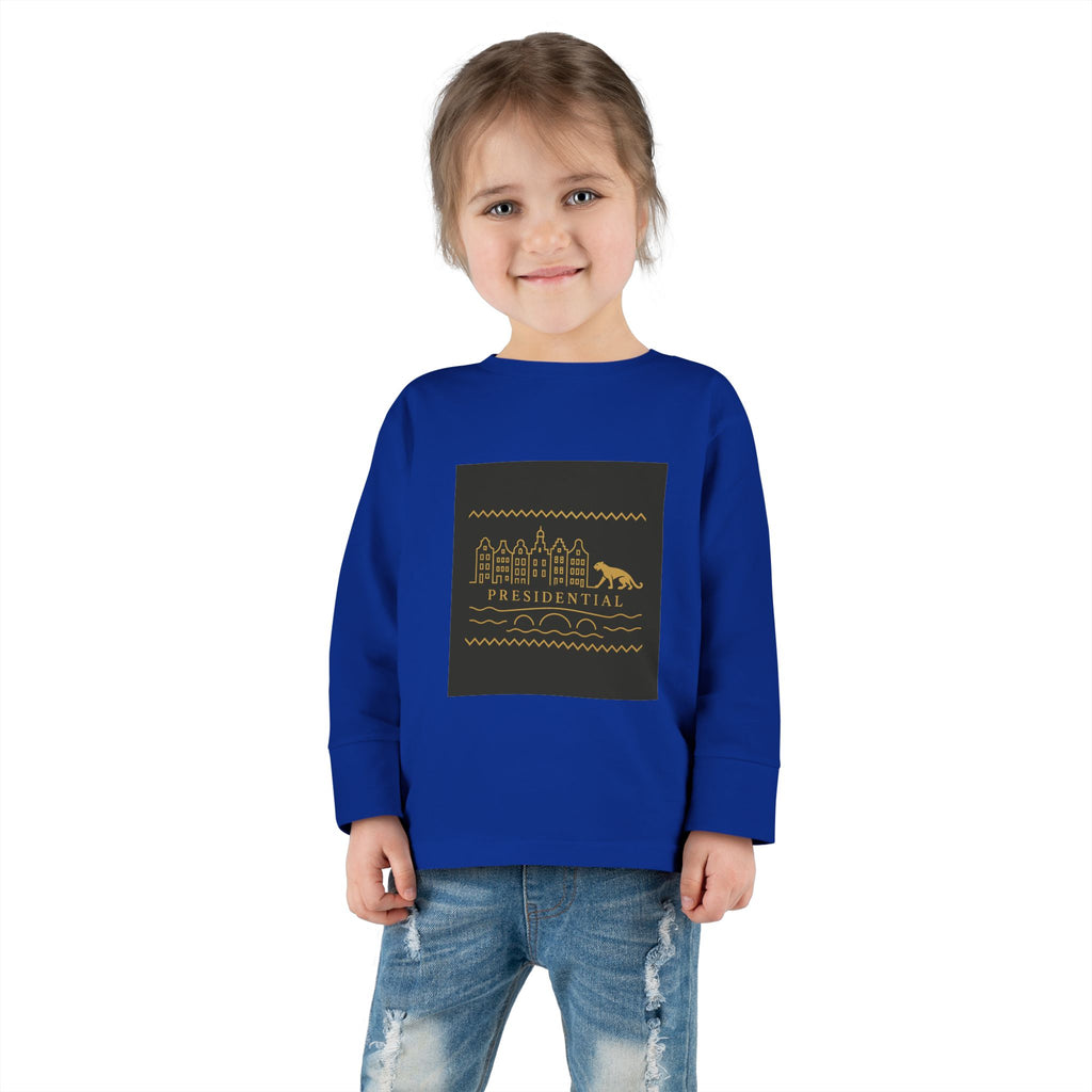 Presidential Leopard Toddler Long Sleeve Tee