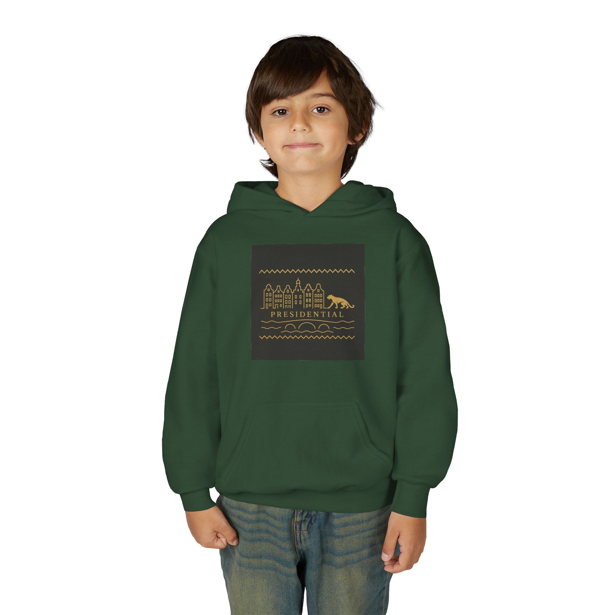Youth Hoodie — Presidential Clothing Brand Leopard Graphic