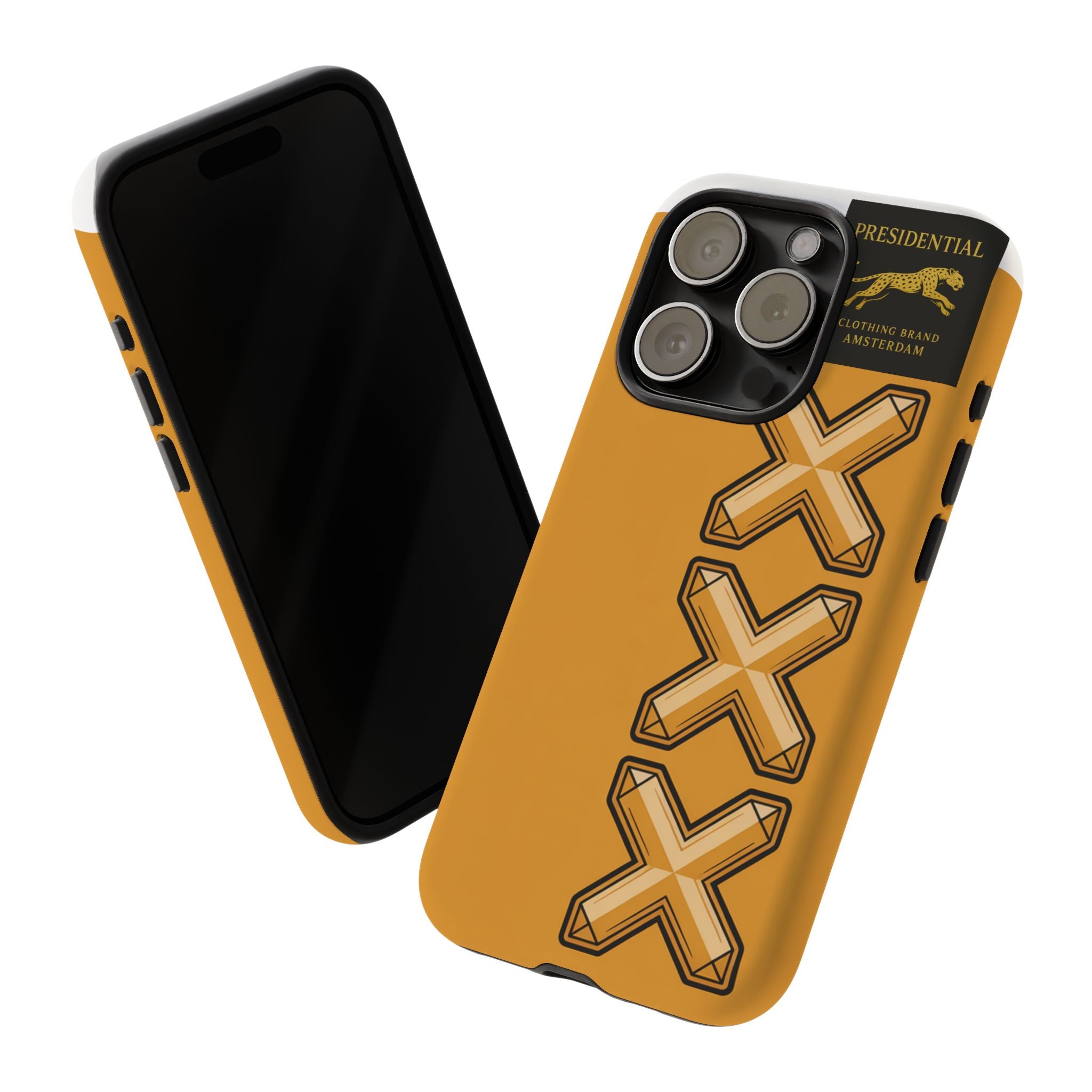 Amsterdam XXX Gold Tough Phone Case – Presidential Lion Design