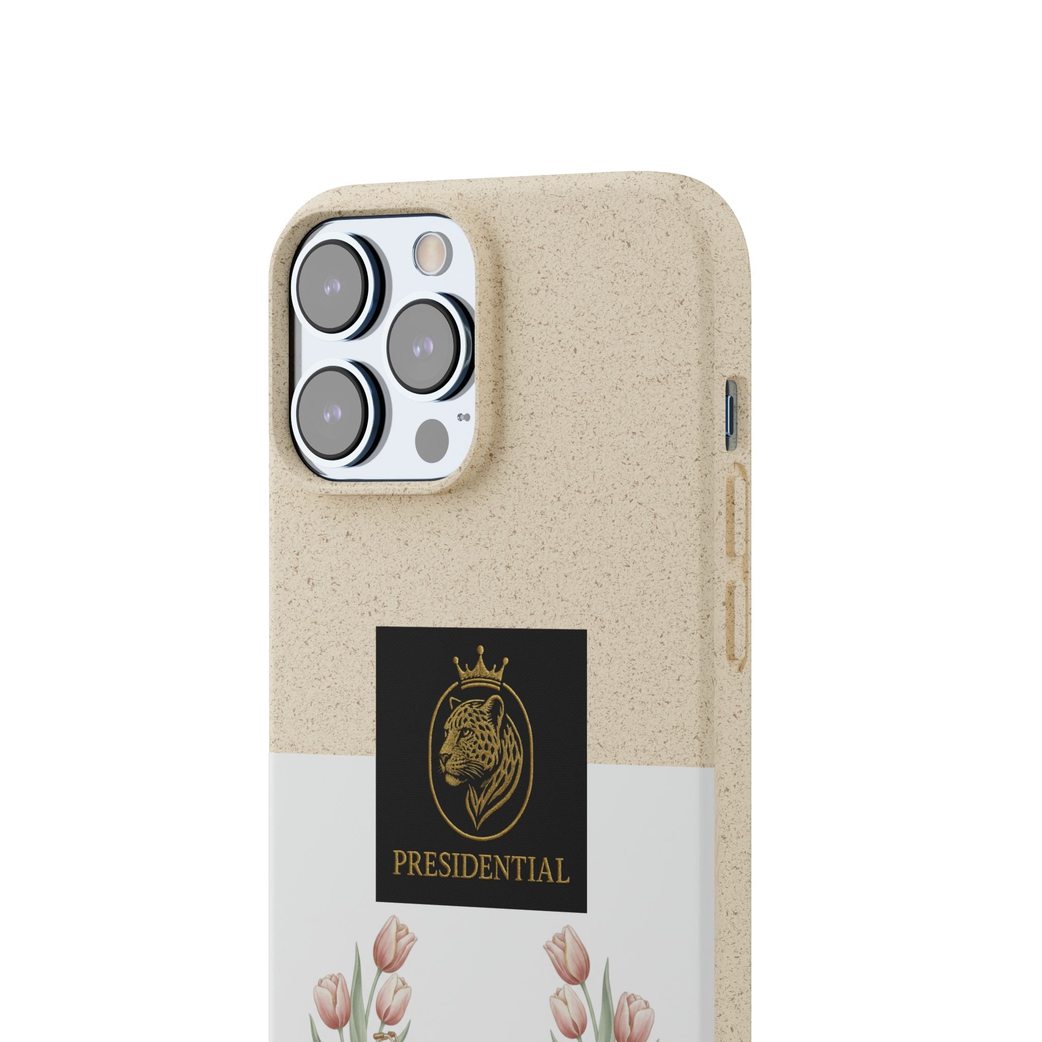 Biodegradable Phone Case — Presidential Lion Crest with Floral Wreath