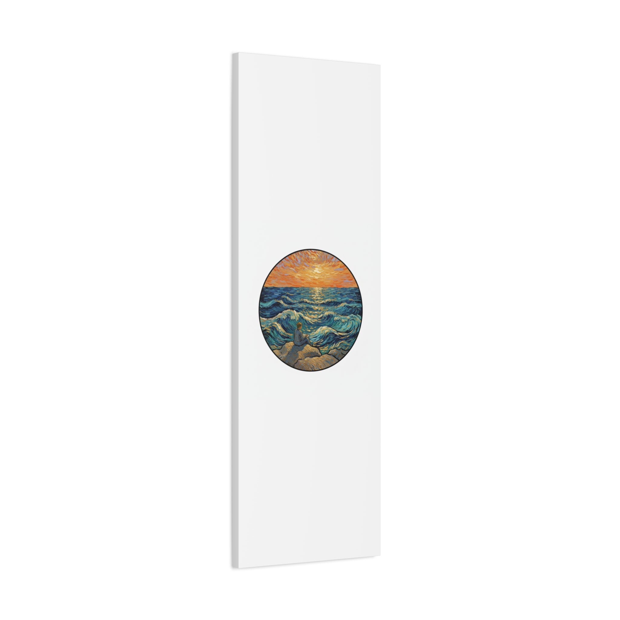 Presidential Sunset Figure Canvas — Ocean Edition