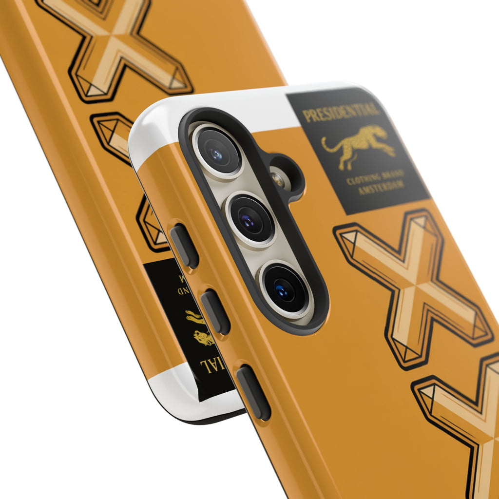 Amsterdam XXX Gold Tough Phone Case – Presidential Lion Design