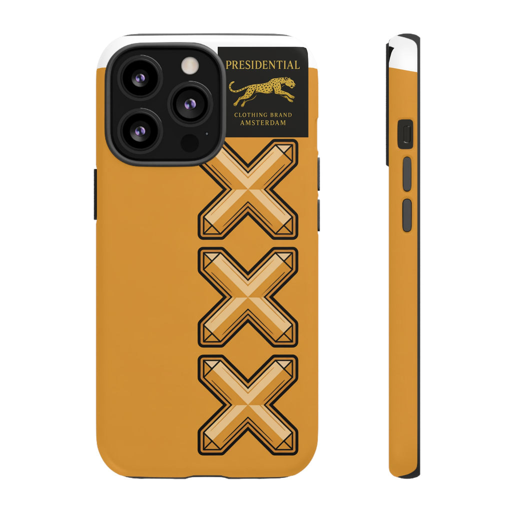 Amsterdam XXX Gold Tough Phone Case – Presidential Lion Design