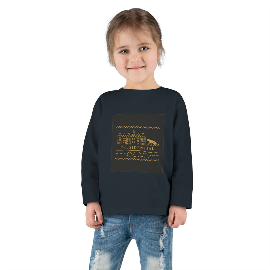 Presidential Leopard Toddler Long Sleeve Tee
