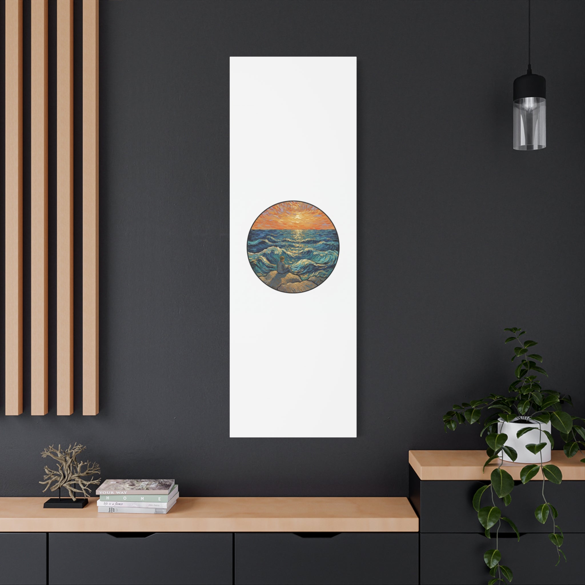 Presidential Sunset Figure Canvas — Ocean Edition