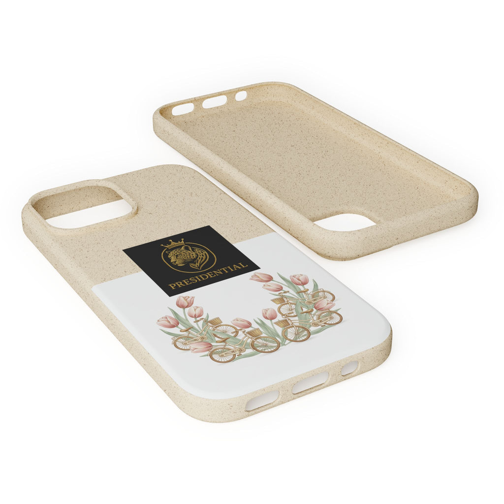 Biodegradable Phone Case — Presidential Lion Crest with Floral Wreath