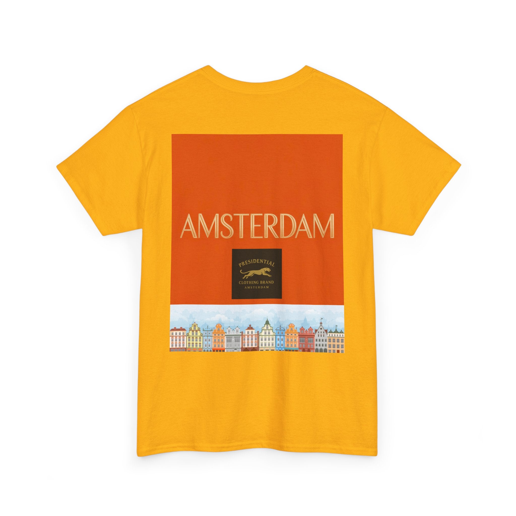Amsterdam Tulip Graphic Tee — Vintage Cityscape Travel T‑Shirt