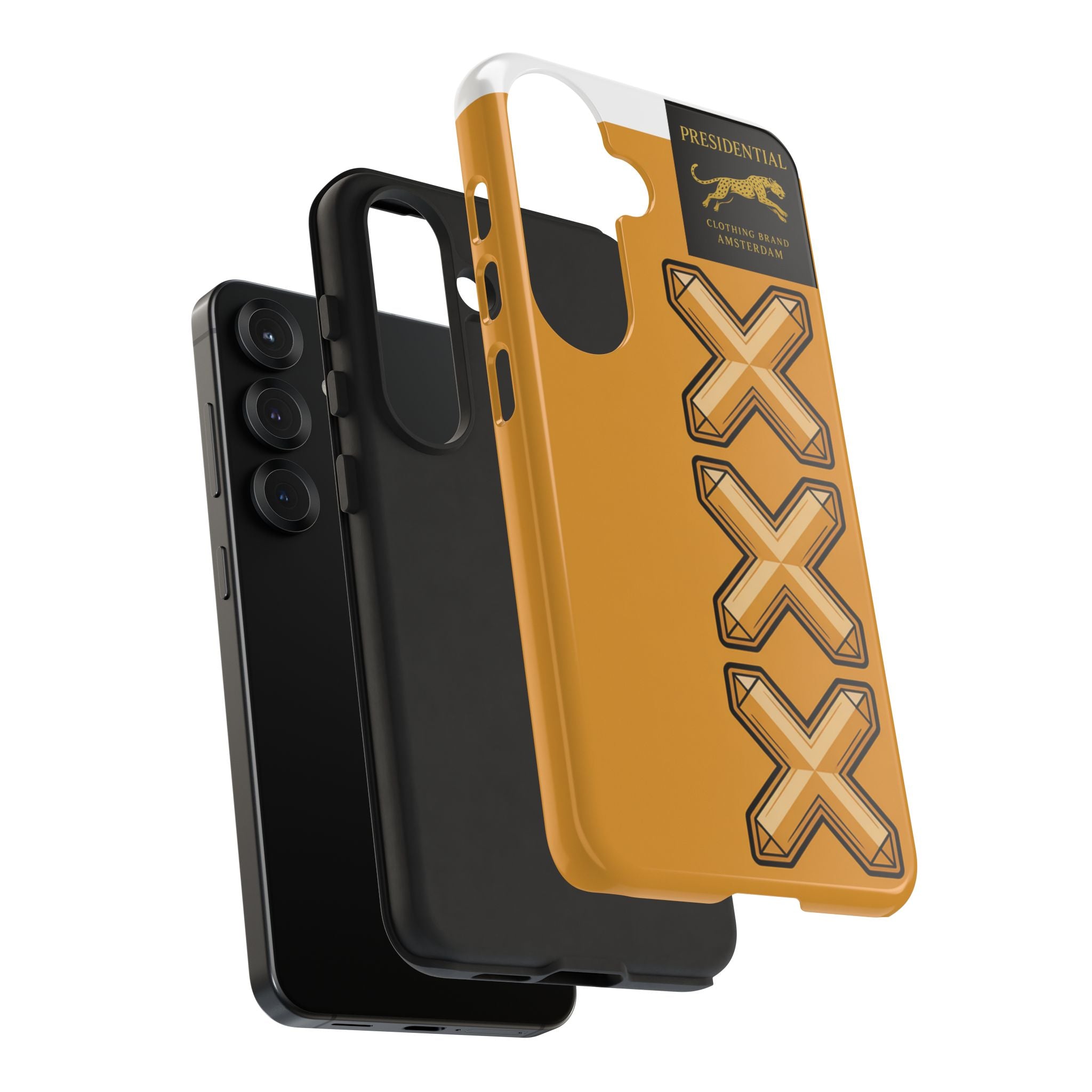 Amsterdam XXX Gold Tough Phone Case – Presidential Lion Design