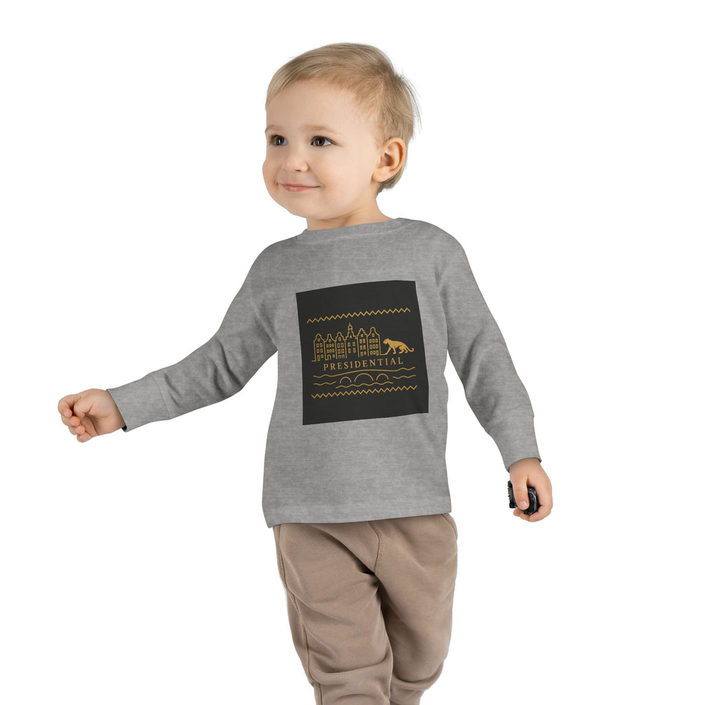 Presidential Leopard Toddler Long Sleeve Tee