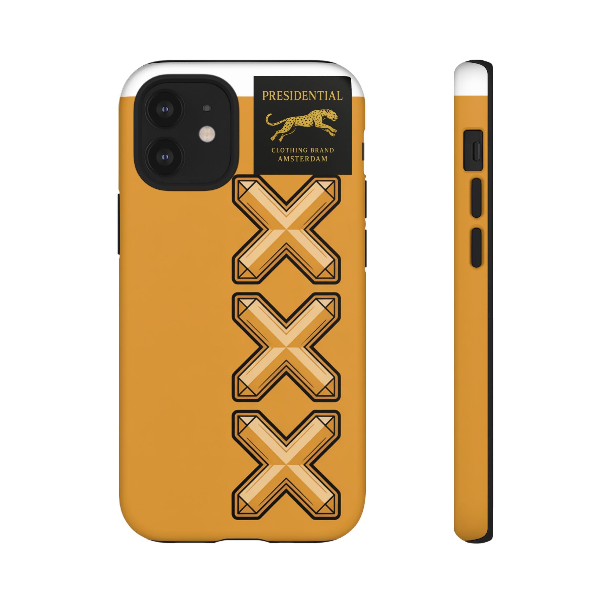 Amsterdam XXX Gold Tough Phone Case – Presidential Lion Design